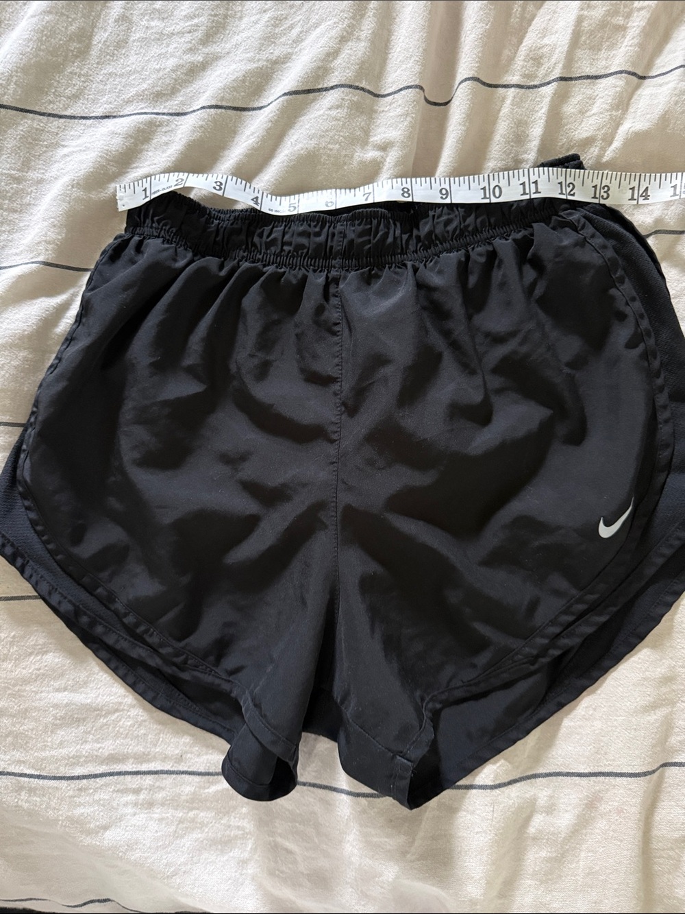 Nike Black Women's Athletic Running Shorts with Swoosh. M